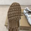 MIUMIU NB 530 SL metallic leather and mesh sneakers