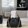 chanel 26c mini hobo bag grained calfskin in black