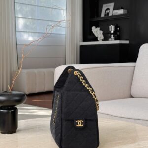 chanel 25c 25bag wash denim grey