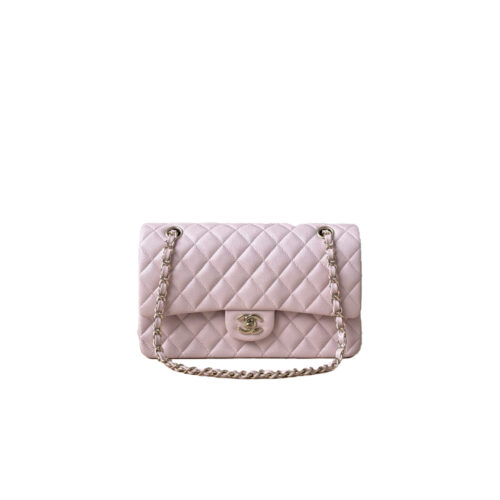 CHANEL Classique Flap Medium Light Pink Caviar Leather