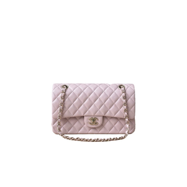 CHANEL Classique Flap Medium Light Pink Caviar Leather