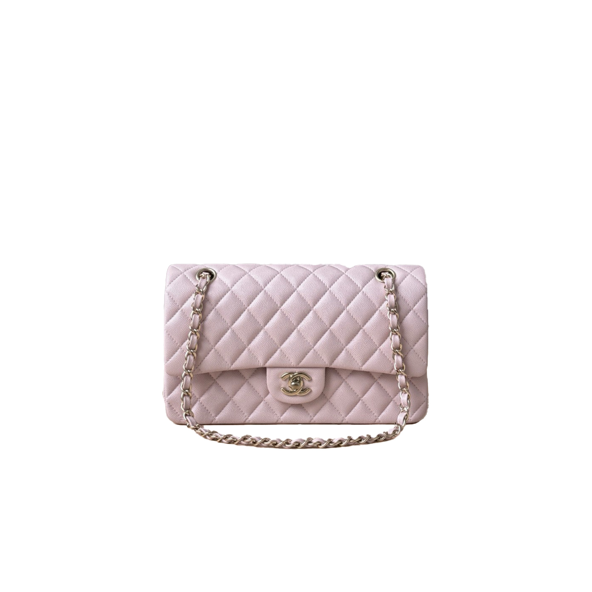 bcudce CHANEL Classique Flap Medium Light Pink Caviar Leather