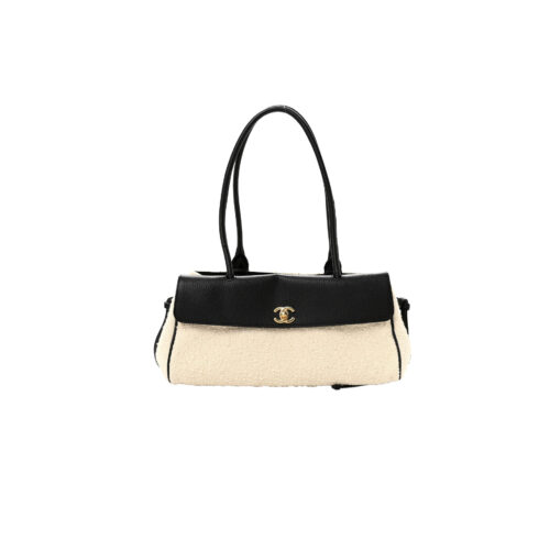 bcurfcre CHANEL Small Shopping Bag Grained Calfskin Boucle