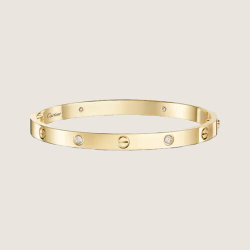 bgfhbf Cartier Love Bracelet Narrow version 4 Diamonds