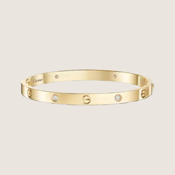 bgfhbf Cartier Love Bracelet Narrow version 4 Diamonds