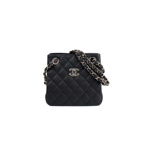 bgnbhn CHANEL Grained Embossed Calfskin Leather Hobo Bag