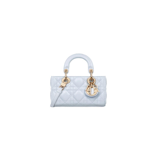 DIOR Lady D-Joy Bag Cannage Lambskin Glacier Blue