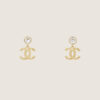 CHANEL Pendant Embossed CC Earrings Bnhjyumnjyi 100x100