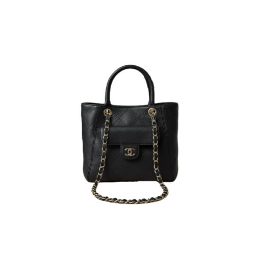 CHANEL Small Shopping Bag Grained Calfskin