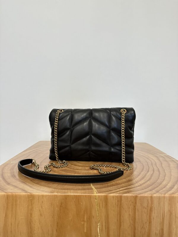 saint laurent puffer toy quilted leather shoulder bag