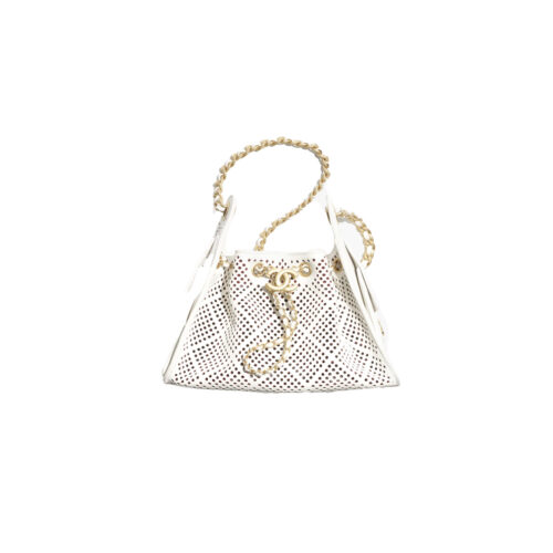 cehuivce CHANEL 25 MINI Perforated Calfskin Handbag