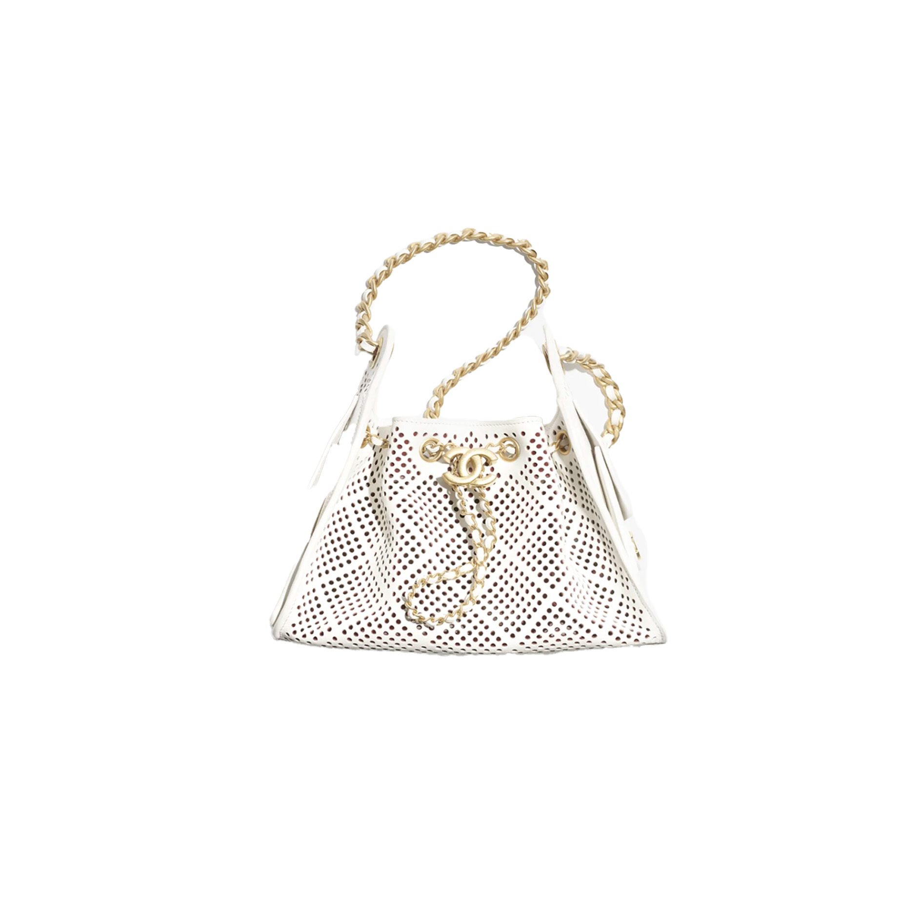 cehuivce CHANEL 25 MINI Perforated Calfskin Handbag