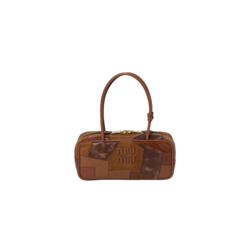 MIUMIU Beau leather patchwork bag