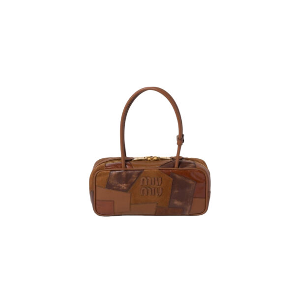 MIUMIU Beau leather patchwork bag