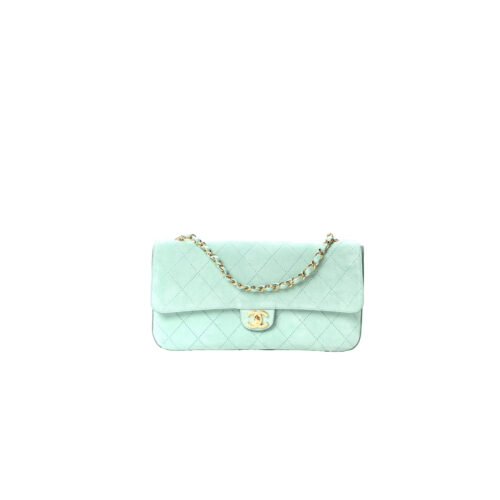 chuicrc CHANEL Suede Calfskin Small Souplissimo Maxi Flap Green
