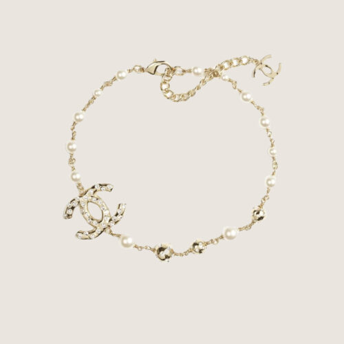 CHANEL Metal Artificial Pearl Necklaces