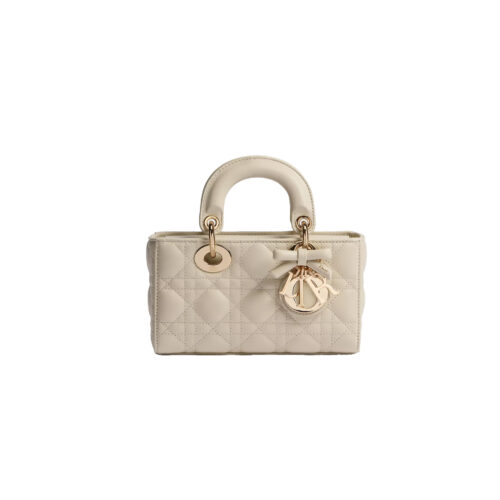 DIOR Mini Lady D-Joy Bag Craie Cannage Lambskin