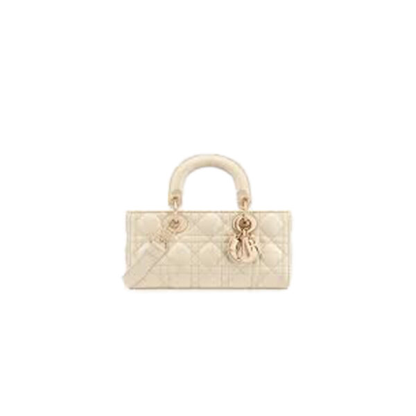 DIOR Small Lady D-Joy Bag Light Beige Cannage Lambskin