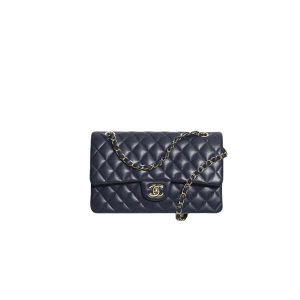 CHANEL Classique Flap Medium Dark Blue Caviar Leather