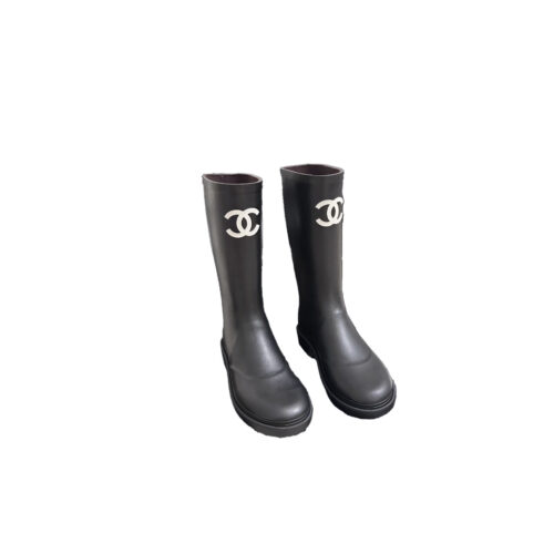 CHANEL Rain Wellington Rubber Boots
