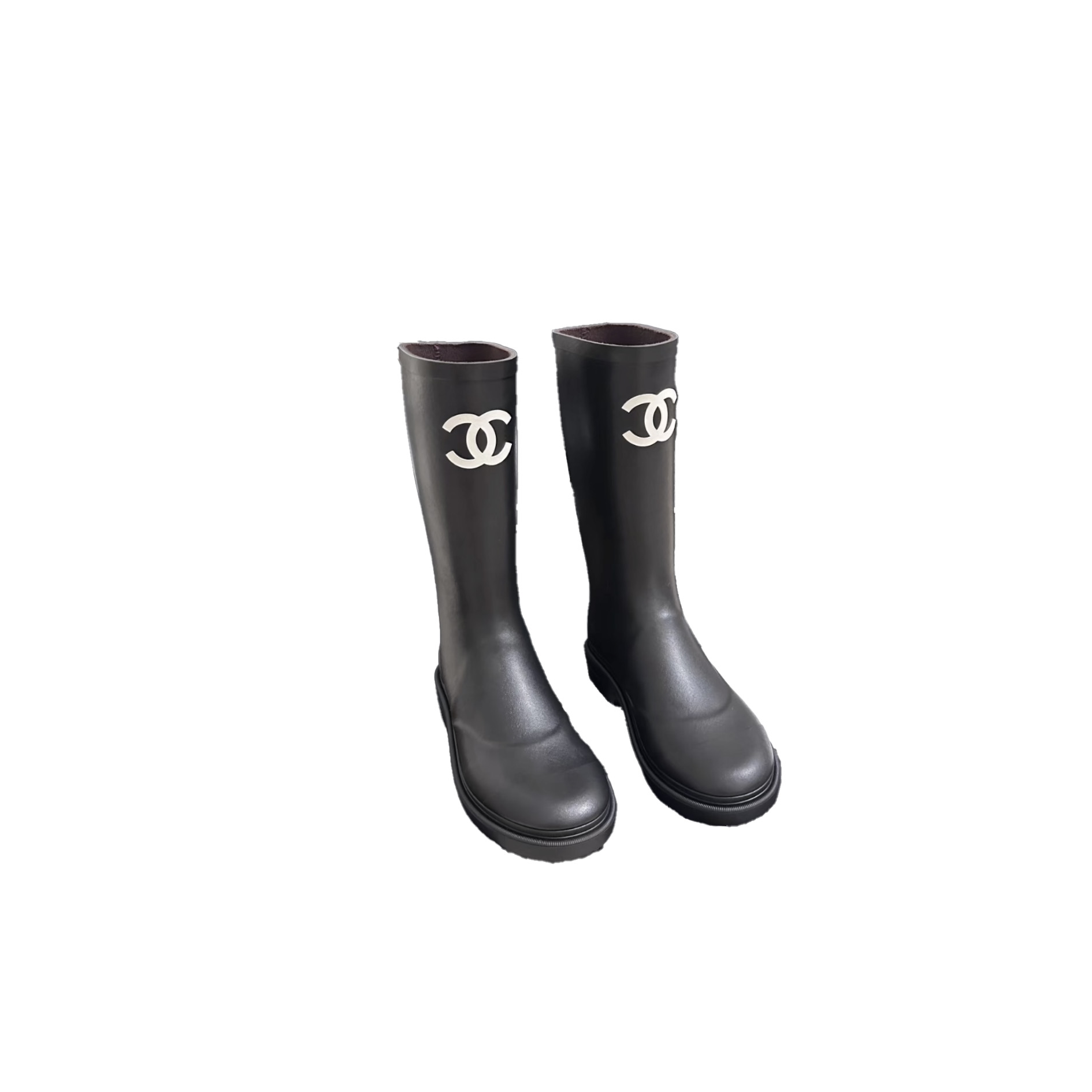 cnrfhe CHANEL Rain Wellington Rubber Boots