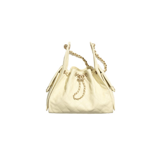 cnuecww CHANEL 25C Hobo Bag Caviar leather In Chick Yellow
