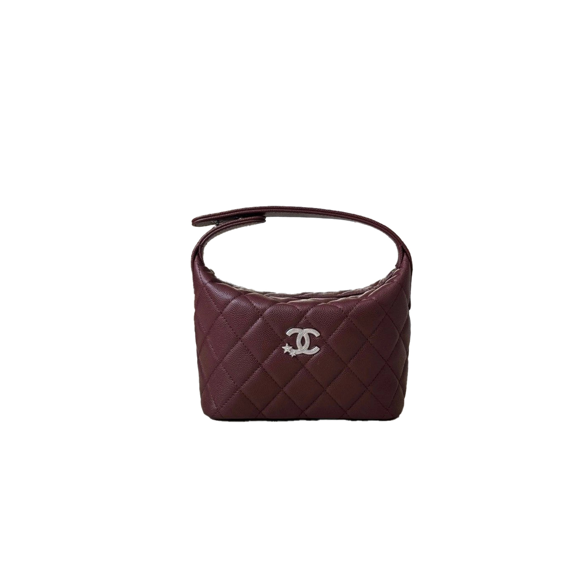 csbjkvs CHANEL Quilted Caviar Leather with Chain Strass Star