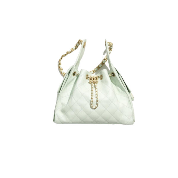 CHANEL 25A Hobo Bag Caviar leather In Mint Green