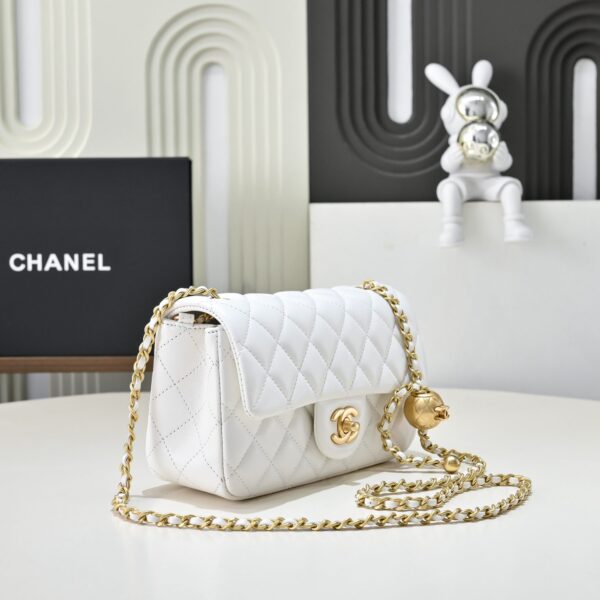chanel classic flap cf with gold ball charm – 20cm
