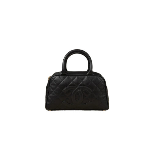 dbskfrwf CHANEL Vintage Matelassé Mini Boston Handbag