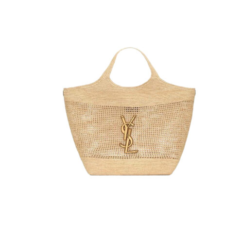 de-q-w-de-d YSL ICARE IN RAFFIA Tote
