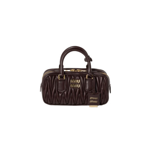 MIUMIU Arcadie matelassé nappa leather bag – 22cm