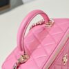 chanel glossy lambskin vanity bag