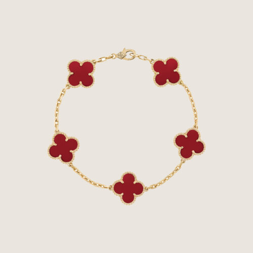 dheuaidh VCA Vintage Alhambra pendant- Red Carnelian