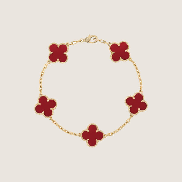 VCA Vintage Alhambra pendant- Red Carnelian