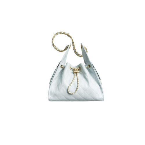 dhgewlif CHANEL 25A Hobo Bag Caviar leather In Light Blue