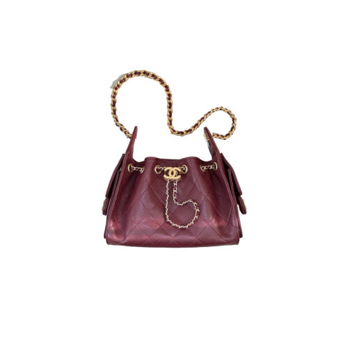dnhoucfer CHANEL 25bag Calfskin Burgundy MINI
