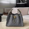 chanel 25bag caviar leather in dark grey