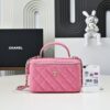 chanel glossy lambskin vanity bag