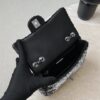 chanel flag bag quilted gradient sequins & ruthenium finish metal