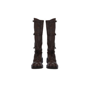 MIUMIU ace-up leather boots