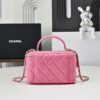 chanel glossy lambskin vanity bag