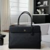 chanel large tote grained calfskin