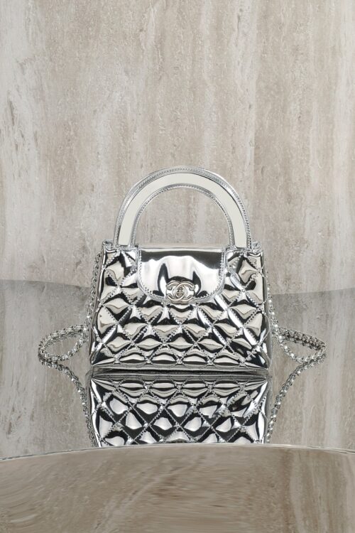 chanel mirror calfskin kelly handle bag