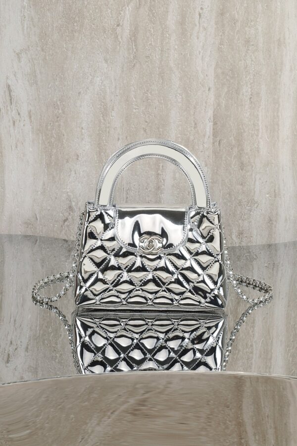chanel mirror calfskin kelly handle bag