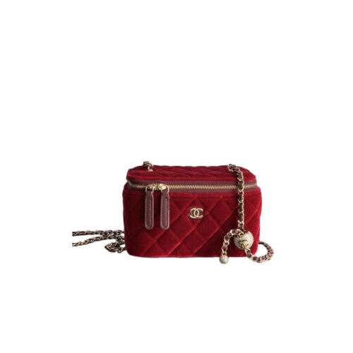 fhirgoege CHANEL Vanity with Chain Rectangular Ball & Diamond Lock