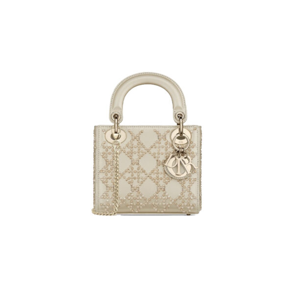 DIOR Champagne Gold Floral Design Fully Paved with Diamonds
