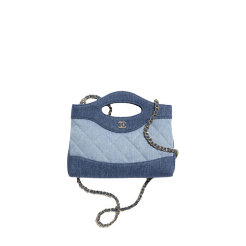 CHANEL 26P Clutch with chain Washed denim