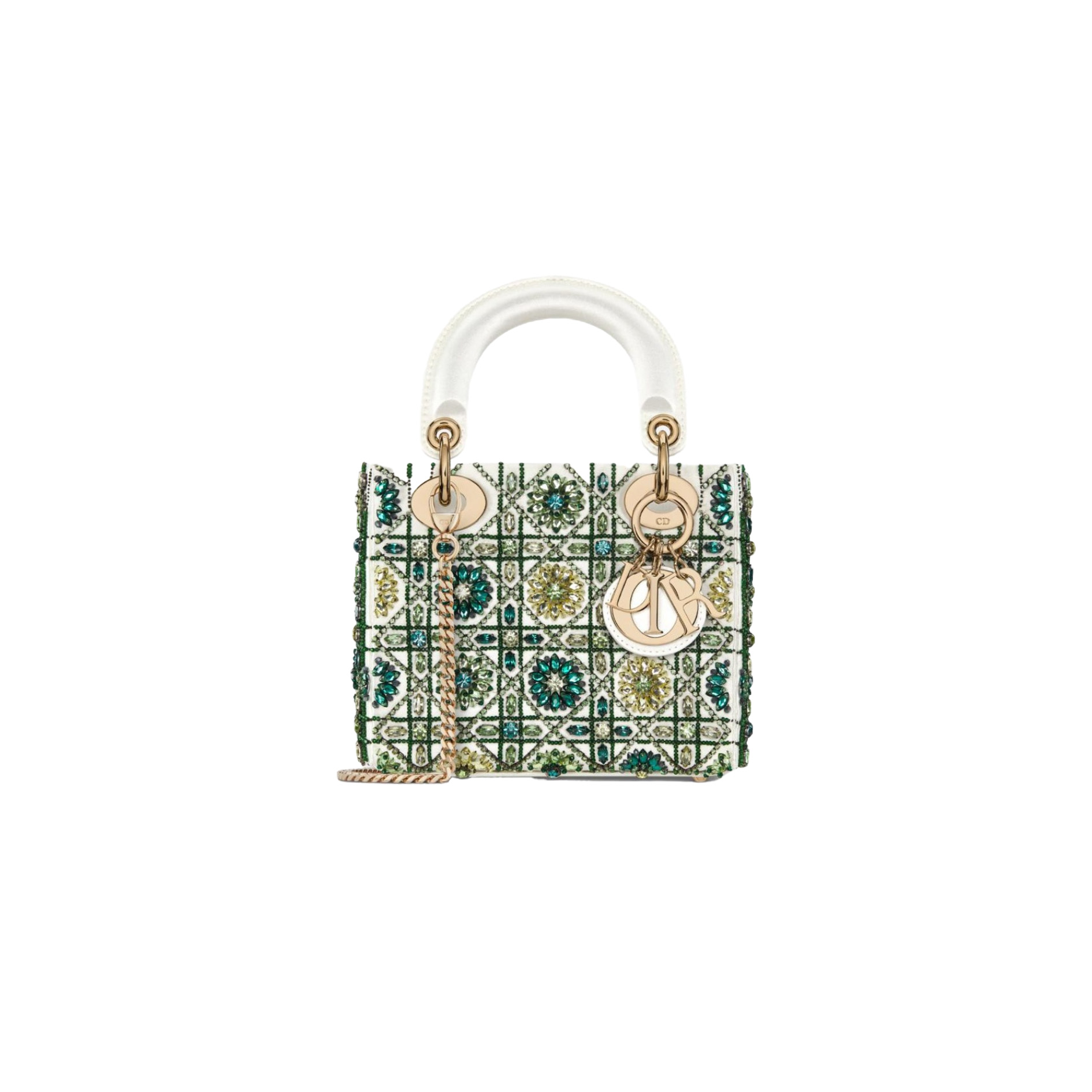 gyukf DIOR lady dior-tas Flower Cannages Calfskin