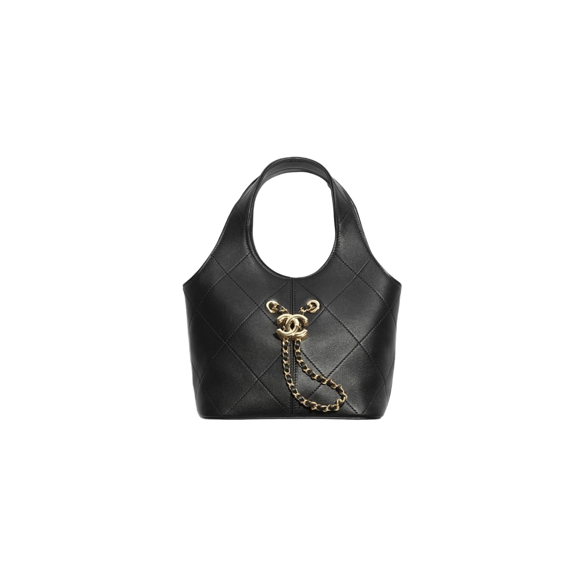 hceroeve CHANEL Small Shopping Bag Calfskin Black